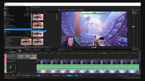 Screenshot z VEGAS 19 Edit Steam Edition