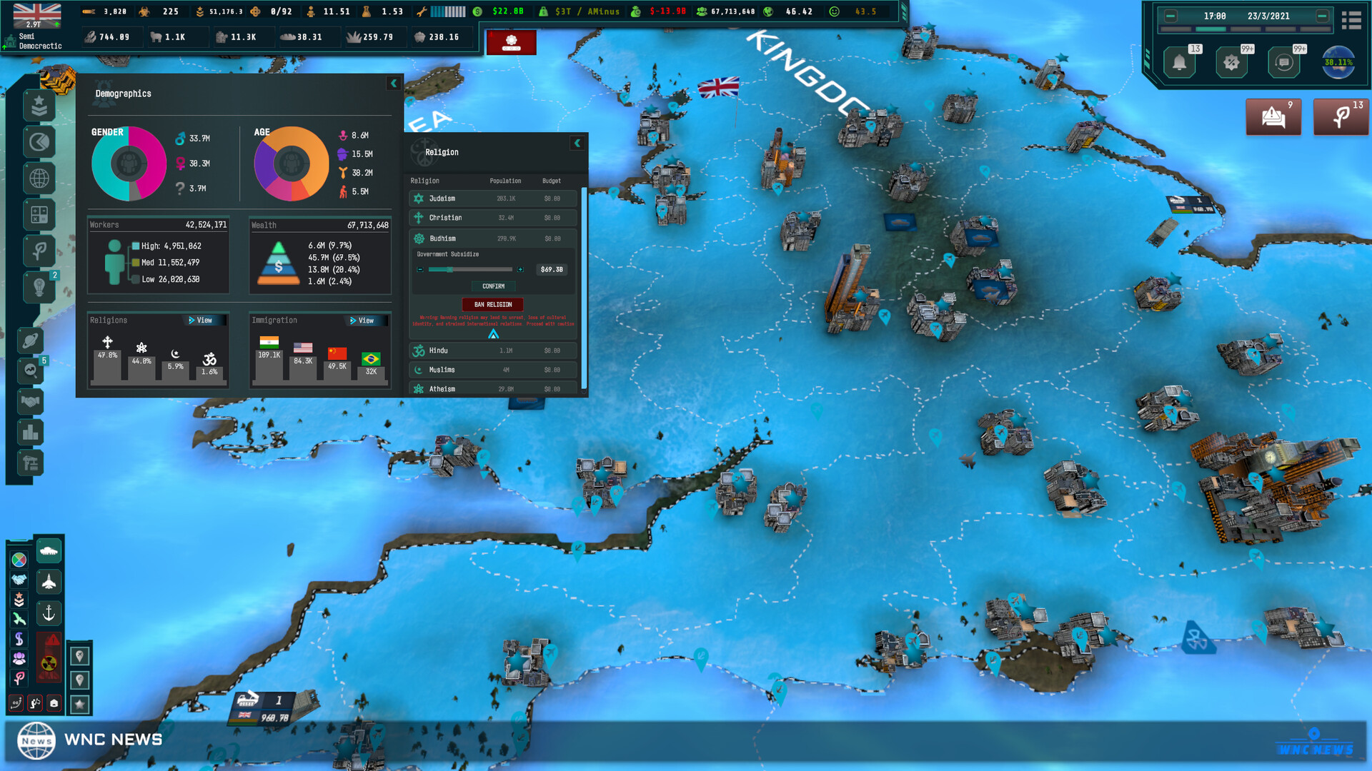 #6. World Warfare & Economics (Steam) Bởi: Okron Studio