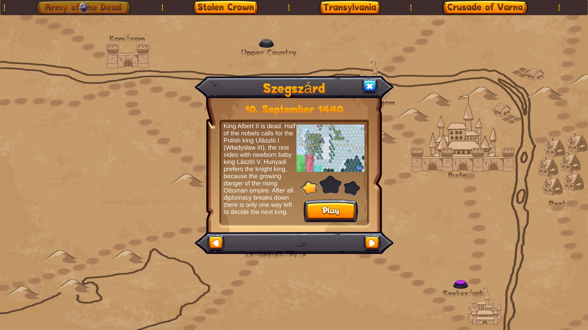#10. Hunyadi Strategy (Steam) Podle: 8 Continents Ltd.