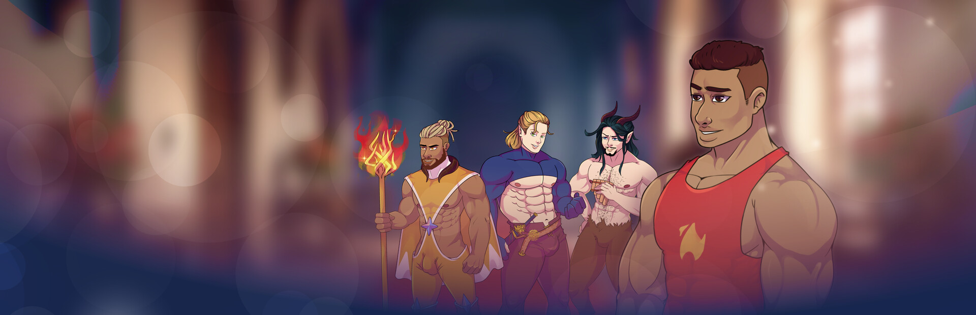 Burning Horns: A Bara Isekai JRPG