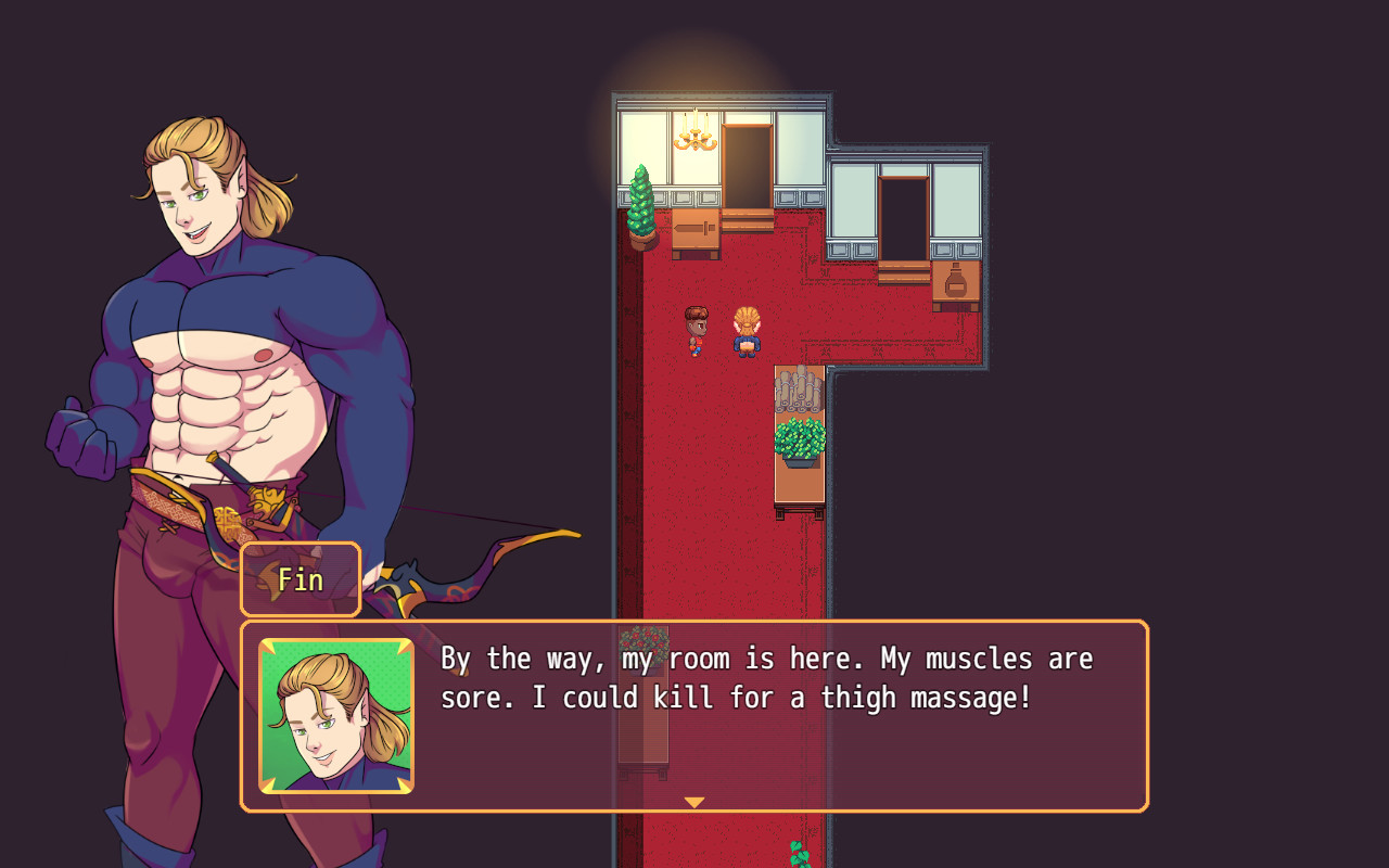 Burning Horns: A Bara Isekai JRPG screenshot 3