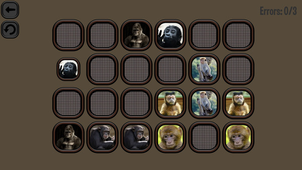 Animals Memory: Monkeys screenshot 4