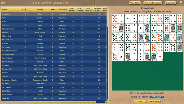 Solitaire Expeditions screenshot 1