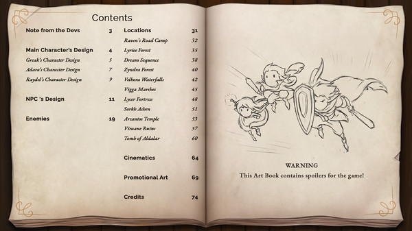 Greak: Memories of Azur - Digital Artbook