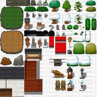 RPG Maker MZ - Samurai Japan: Castle Tiles