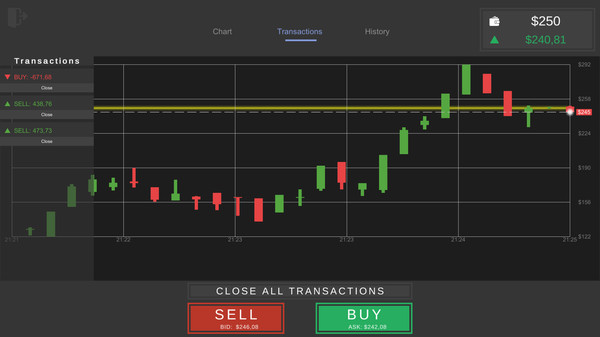 Idle Trading Simulator.