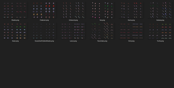 RPG Maker MZ - Medieval Asian Fantasy Weapons Pack