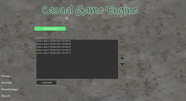 Screenshot z Casual Game Engine Screenshot z Casual Game Engine