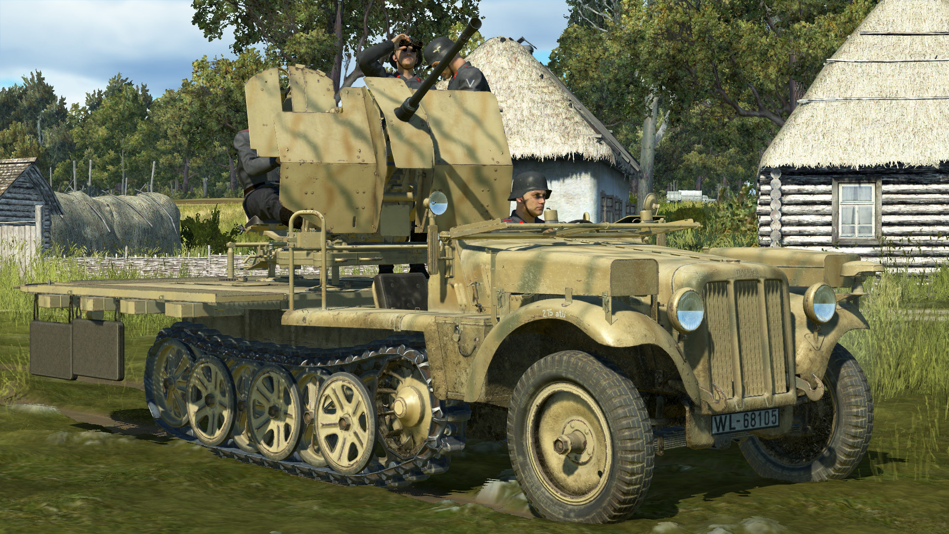 IL-2 Sturmovik: Sd.Kfz. 10/5 Flak 38 Anti-Aircraft Gun screenshot 1