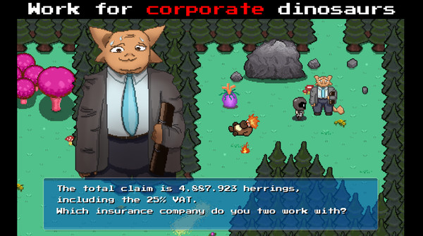 Screenshot z Roskis: A Boozy Beginning