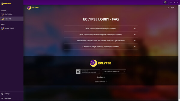 Eclypse Lobby screenshot 3