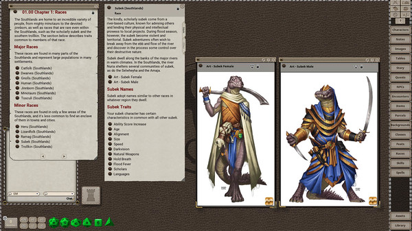 Fantasy Grounds - Southlands Player's Guide for 5th Edition
