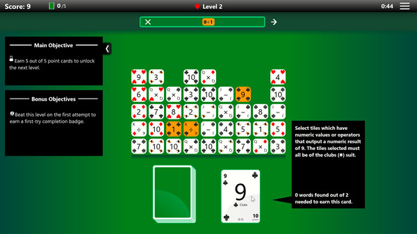 Скриншот 1 из игры Seqitaire