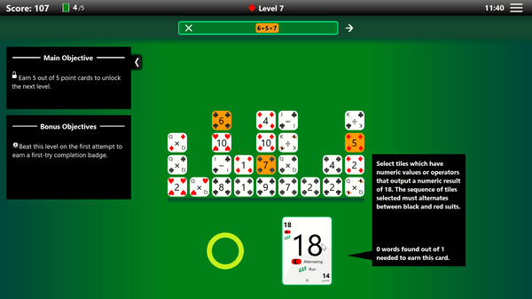 Скриншот 4 из игры Seqitaire