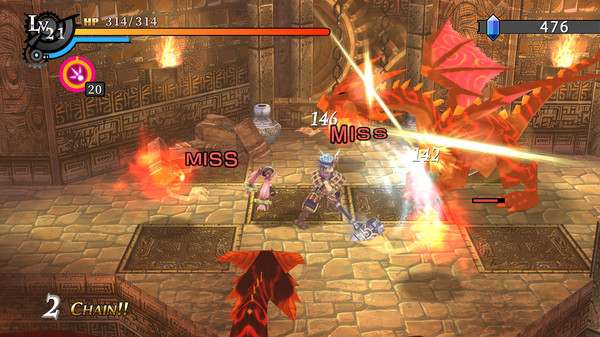 Screenshot z Nayuta no Kiseki: KAI