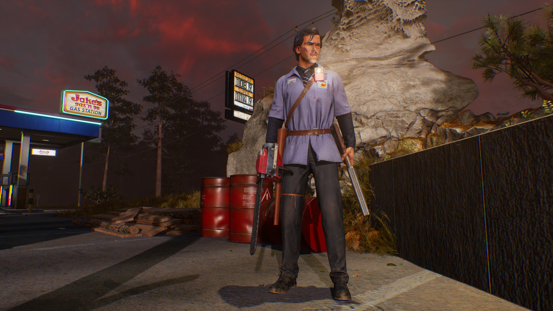 Evil Dead: The Game - Ash S-Mart Uniform Outfit Featured Screenshot #1