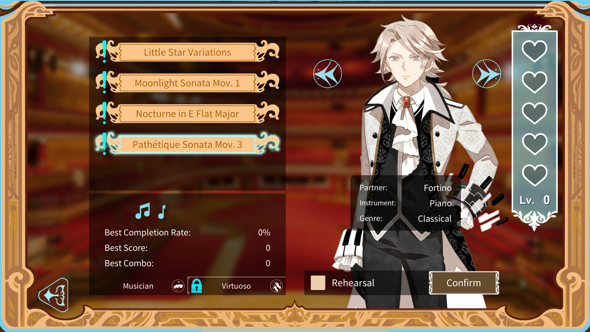 Concerto on White screenshot #2