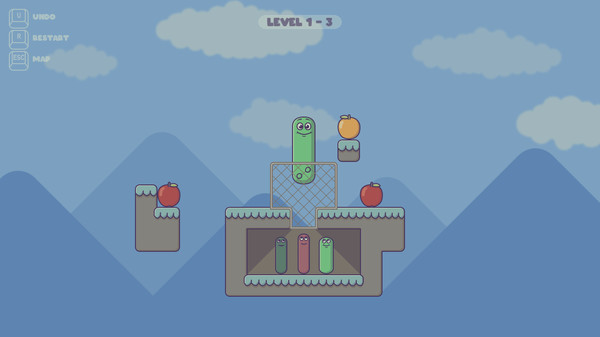 Скриншот 1 из игры Pushy Worm