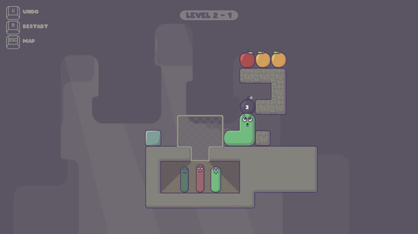 Скриншот 2 из игры Pushy Worm