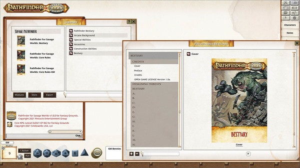 Fantasy Grounds - Pathfinder(R) for Savage Worlds Bestiary