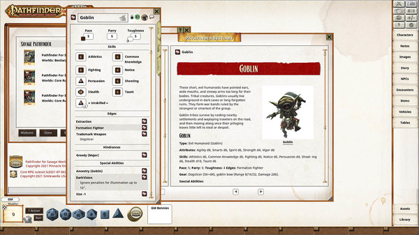 Fantasy Grounds - Pathfinder(R) for Savage Worlds Bestiary