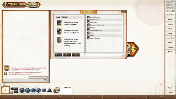 Fantasy Grounds - Pathfinder(R) for Savage Worlds: Rise of the Runelords! Book 1 - Burnt Offerings