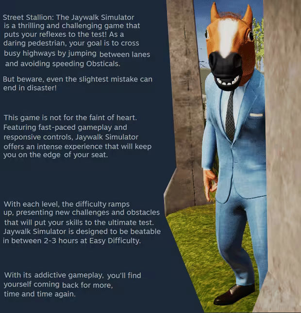 Street Stallion: The Jaywalk Simulator screenshot 1