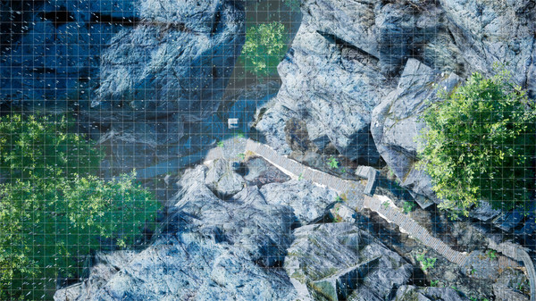 RPGScenery - Stairway in a Gorge Scene
