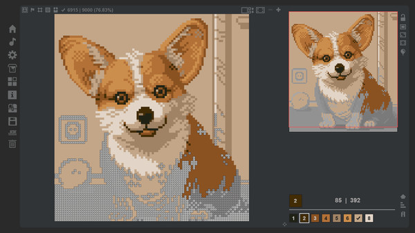 Coloring Game 4 – 3-Bit Palette