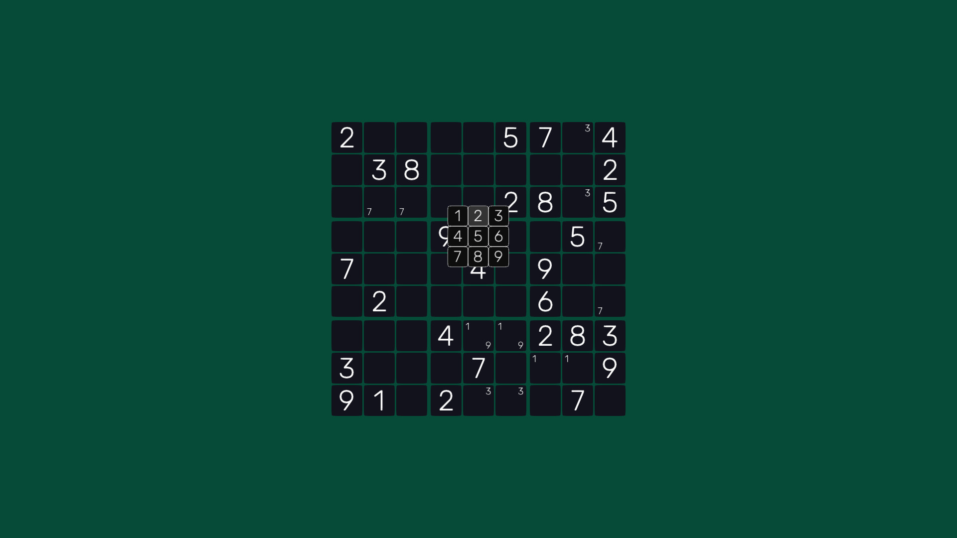 #2. Sudoku Minimalist Infinite (Steam) 由: Espectro Studios