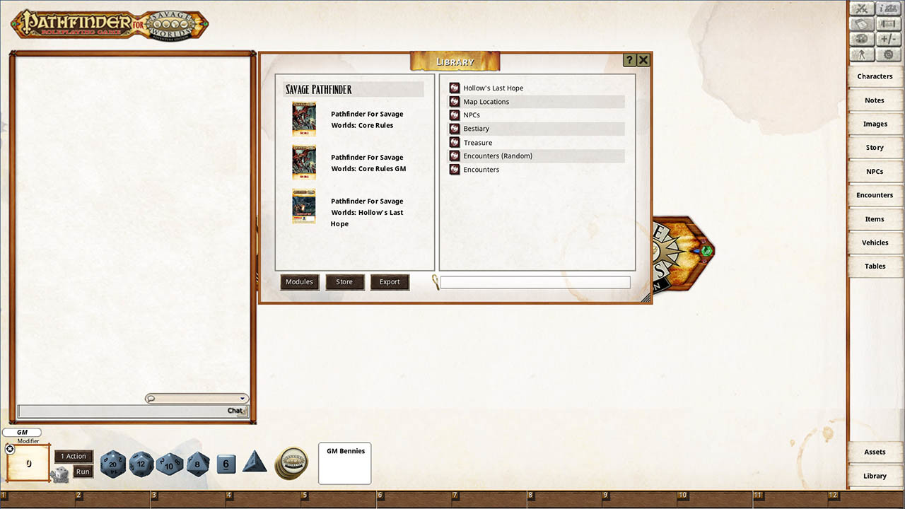 Fantasy Grounds - Pathfinder(R) for Savage Worlds: Hollows Last Hope screenshot 1