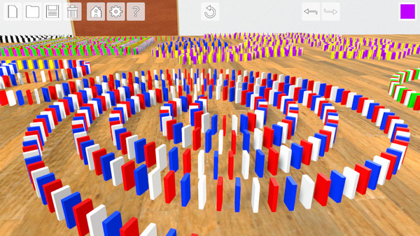 Screenshot z Domino Effect: Build and Topple