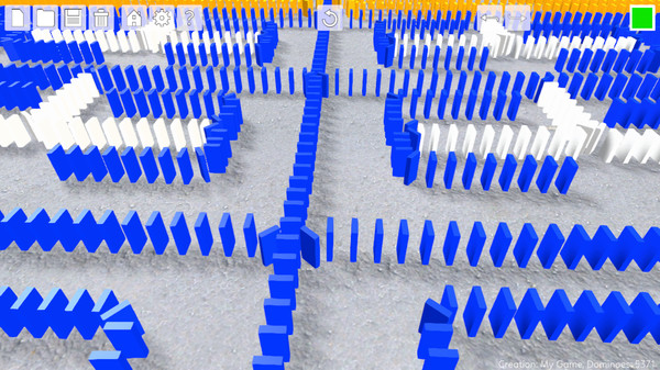Screenshot z Domino Effect: Build and Topple