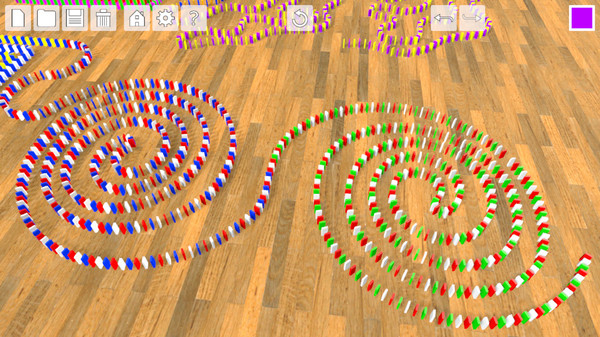Screenshot z Domino Effect: Build and Topple