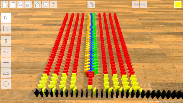 Screenshot z Domino Effect: Build and Topple