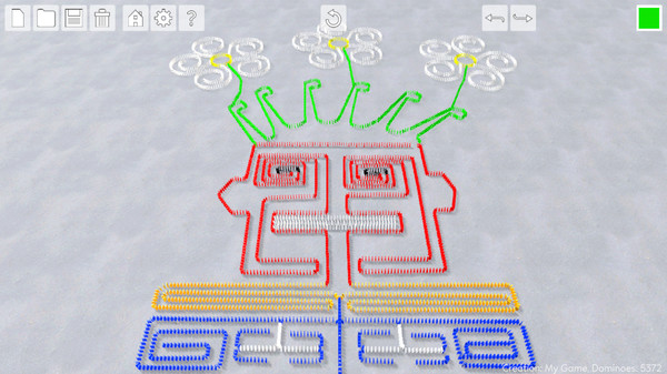 Screenshot z Domino Effect: Build and Topple