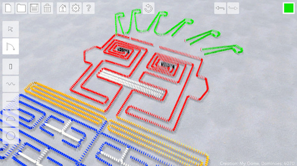 Screenshot z Domino Effect: Build and Topple