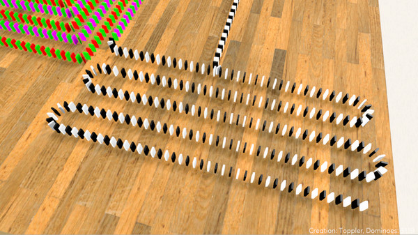 Screenshot z Domino Effect: Build and Topple