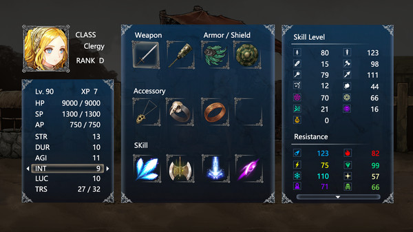 Screenshot z Iris Covenant –Song of the Forgotten Heroes–