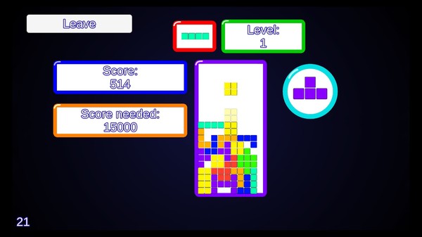 Screenshot z Falling Kwadrats Screenshot z Falling Kwadrats