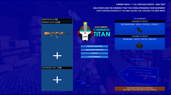 Screenshot z Lucky Pikinini - Cybernetic Titan