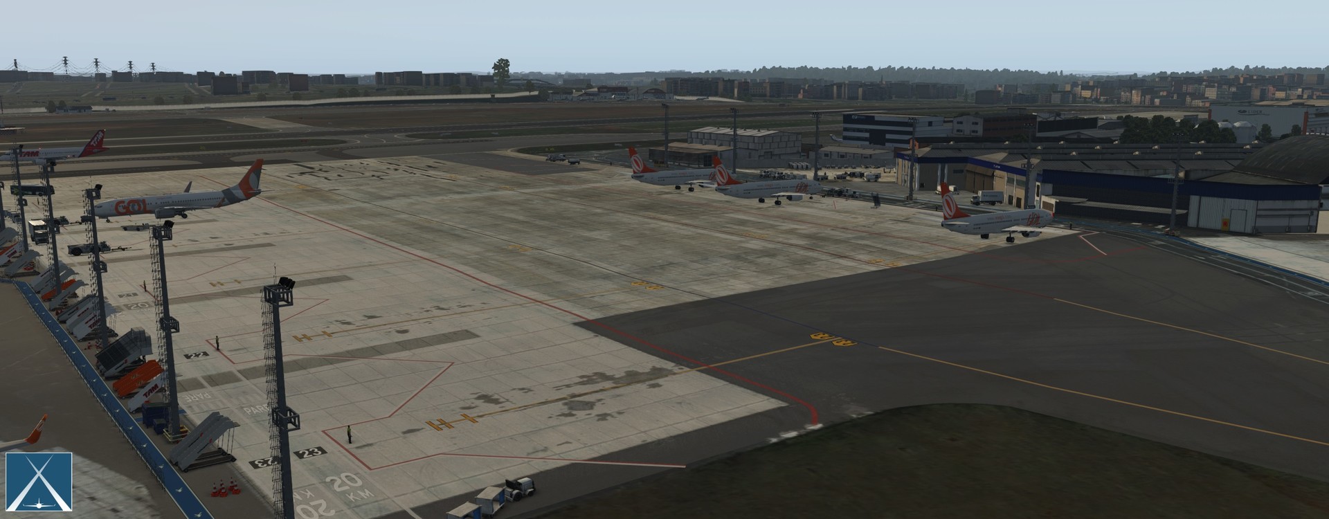 X-Plane 11 - Add-on: Globall Art - SBSP - Congonhas Airport Featured Screenshot #1