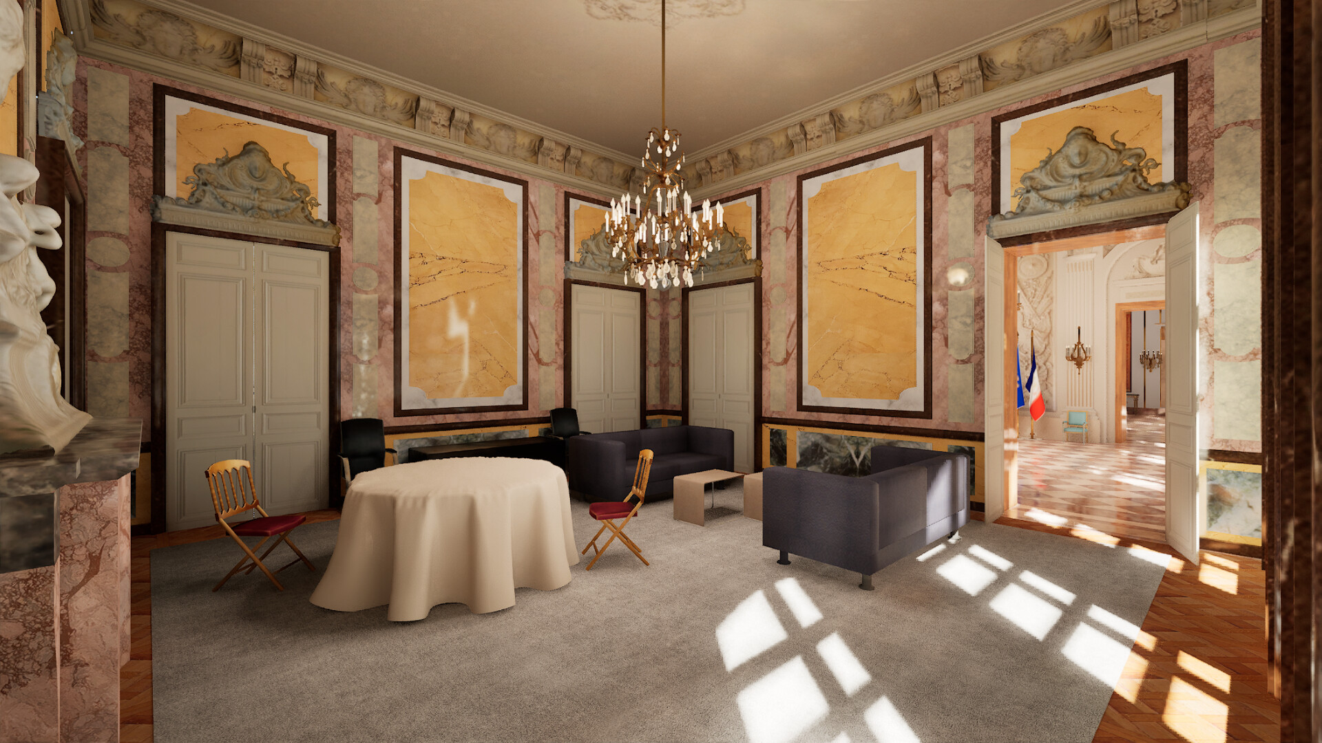 Visite virtuelle de l'Assemblée nationale screenshot #14