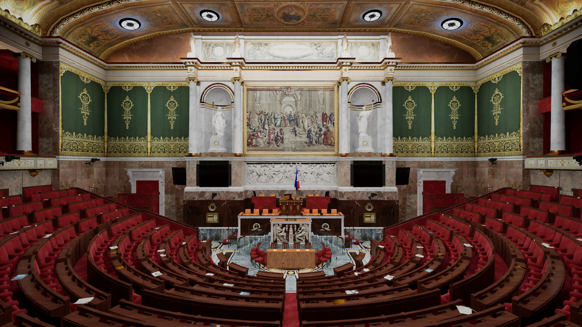Visite virtuelle de l'Assemblée nationale screenshot #2