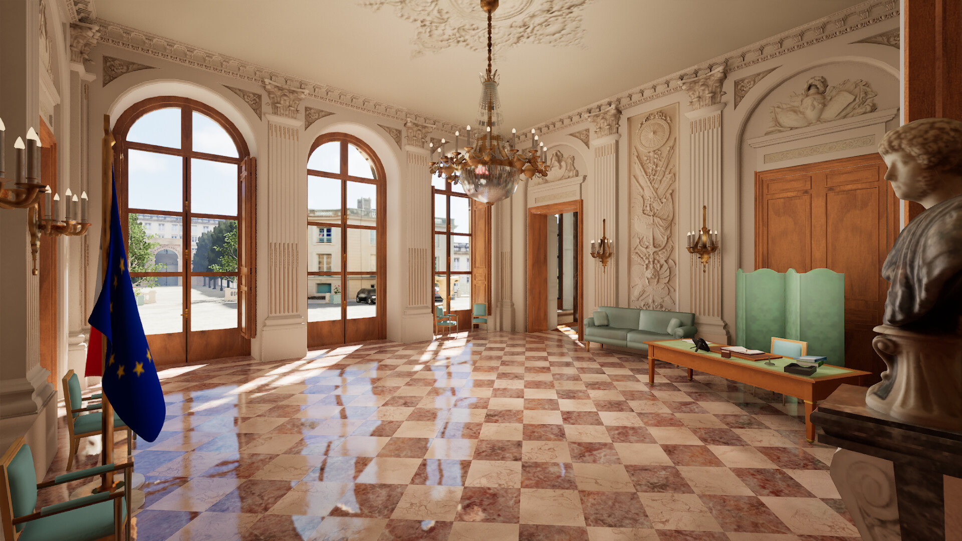 Visite virtuelle de l'Assemblée nationale screenshot #10