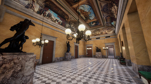 Screenshot z Visite virtuelle de l'Assemblée nationale