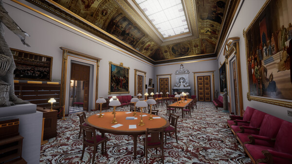 Screenshot z Visite virtuelle de l'Assemblée nationale