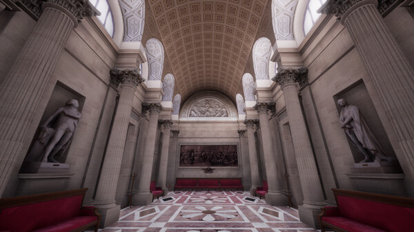 Screenshot z Visite virtuelle de l'Assemblée nationale