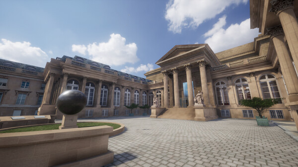 Screenshot z Visite virtuelle de l'Assemblée nationale