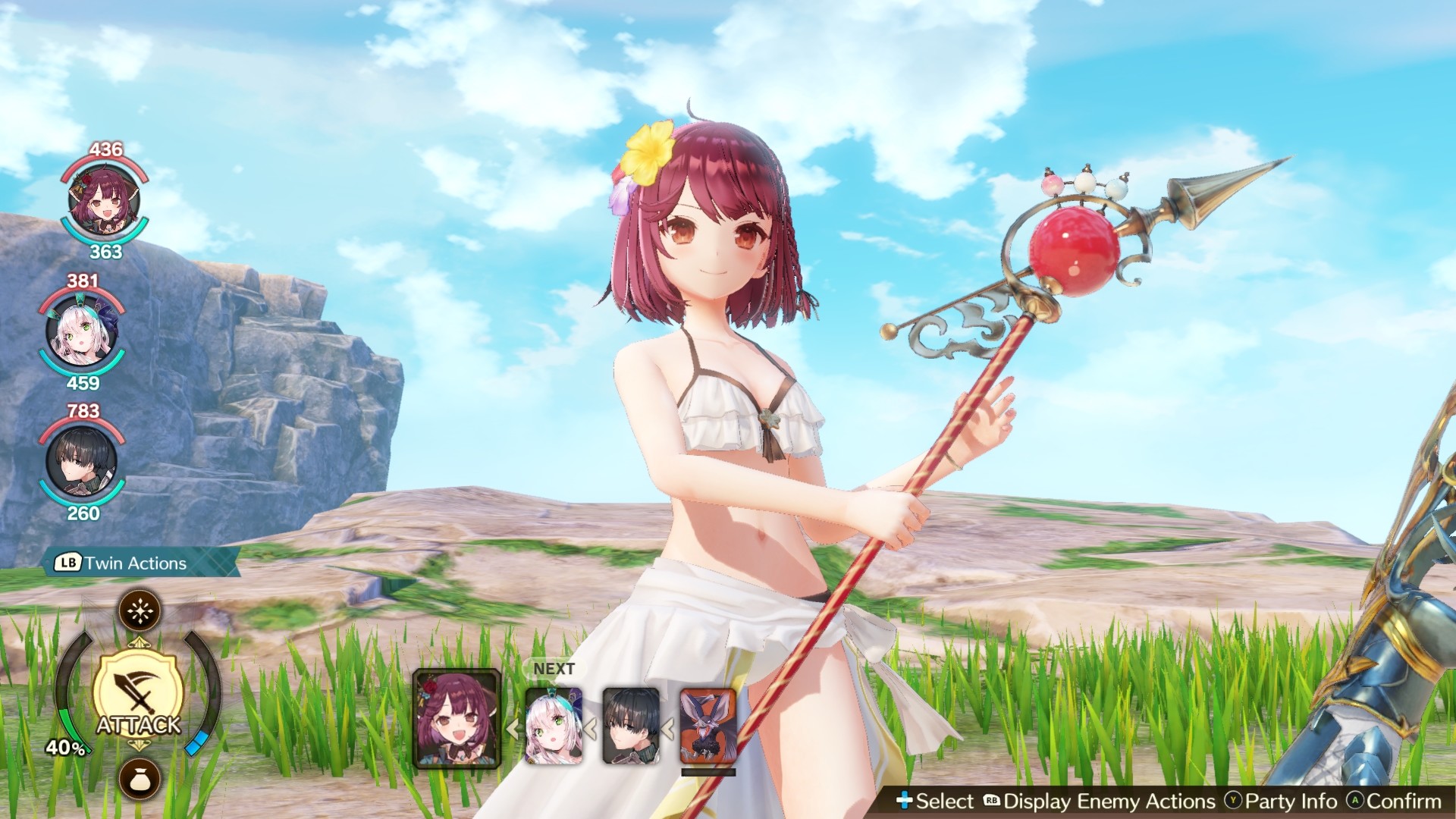 Atelier Sophie 2 - Sophie's Swimsuit "White Canvas" Featured Screenshot #1